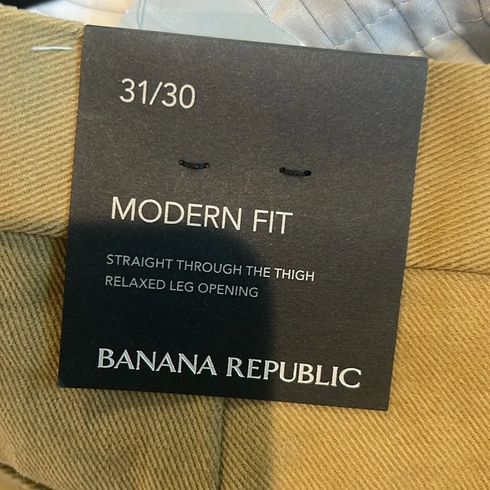 Banana Republic Modern Fit Flat Front Pants